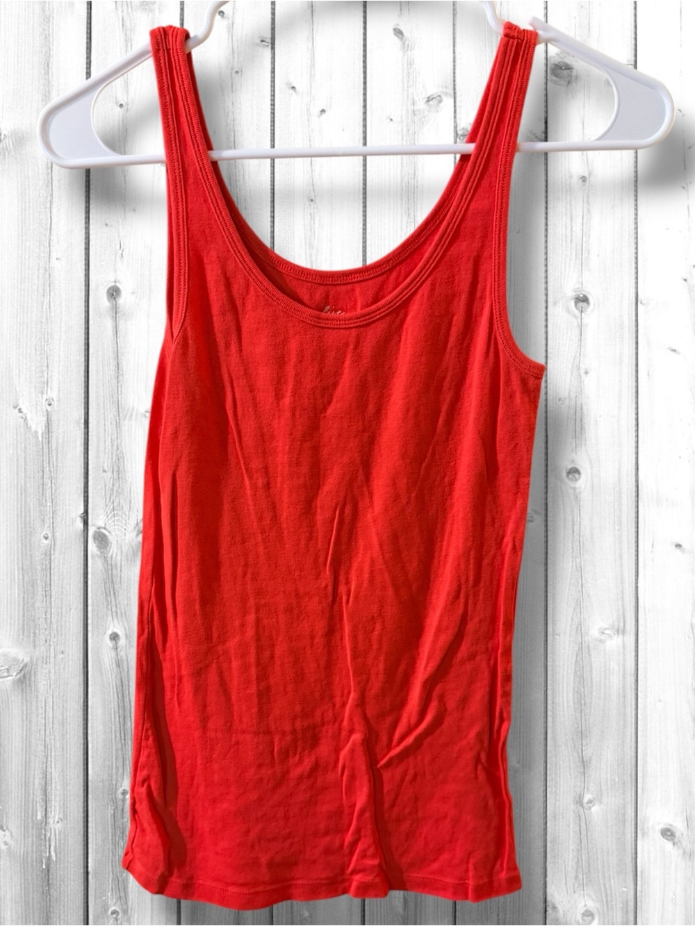 🌹LOFT Red Scoop Neck Tank Top